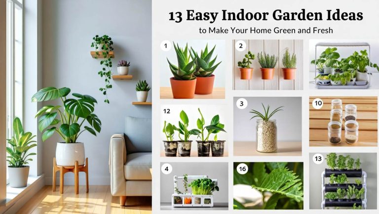 13 Easy Indoor Garden Ideas to Make Your Home Green and Fresh