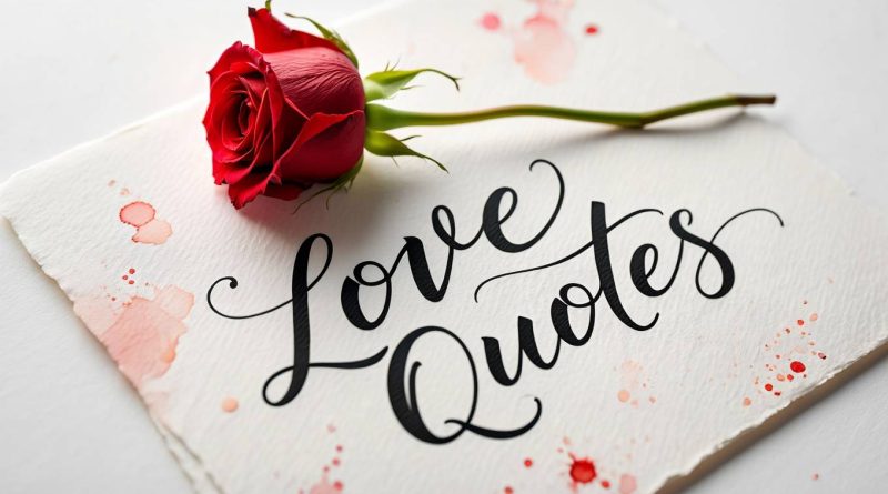 Romantic Love Quotes to Express Your Deepest Feelings