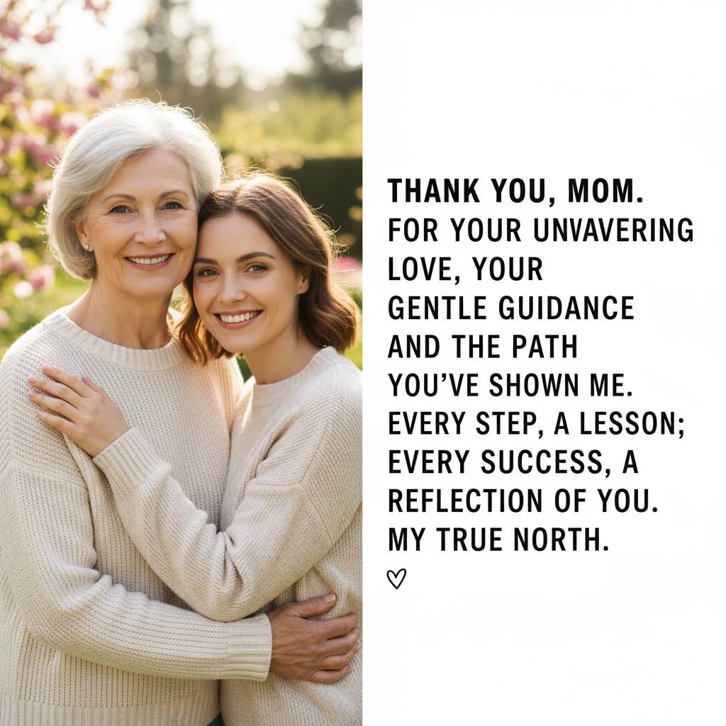 Thank You Mom Quotes For Her Guidance