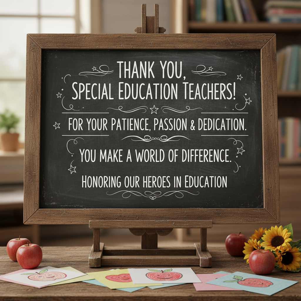 Thank You Quotes Honor Special Education Teachers