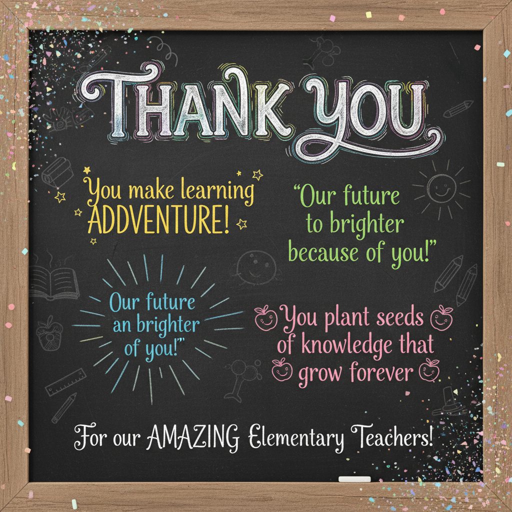 Thank You Quotes for Elementary Teachers