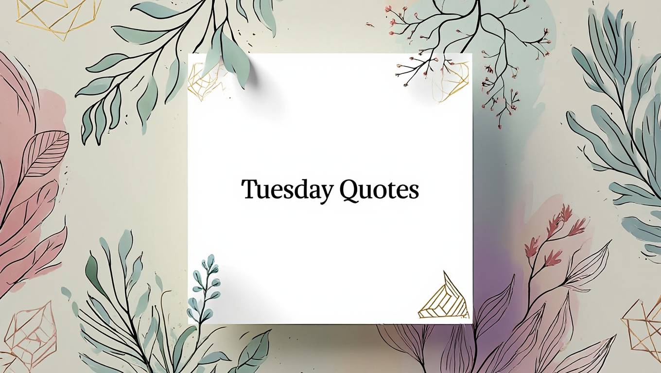 Tuesday Quotes illustation