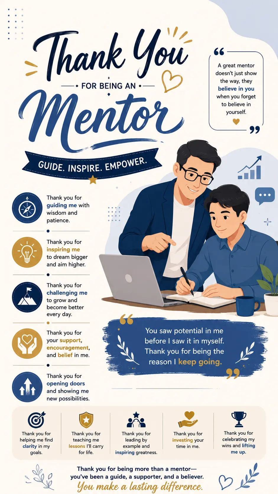 Thank You Quotes for Mentor