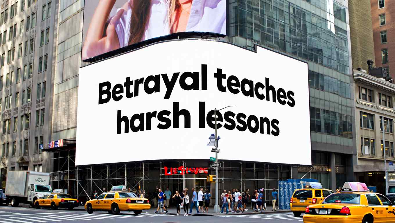 Betrayal teaches harsh lessons