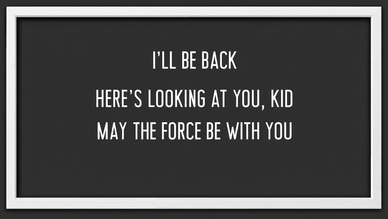 Movie Quotes About Life