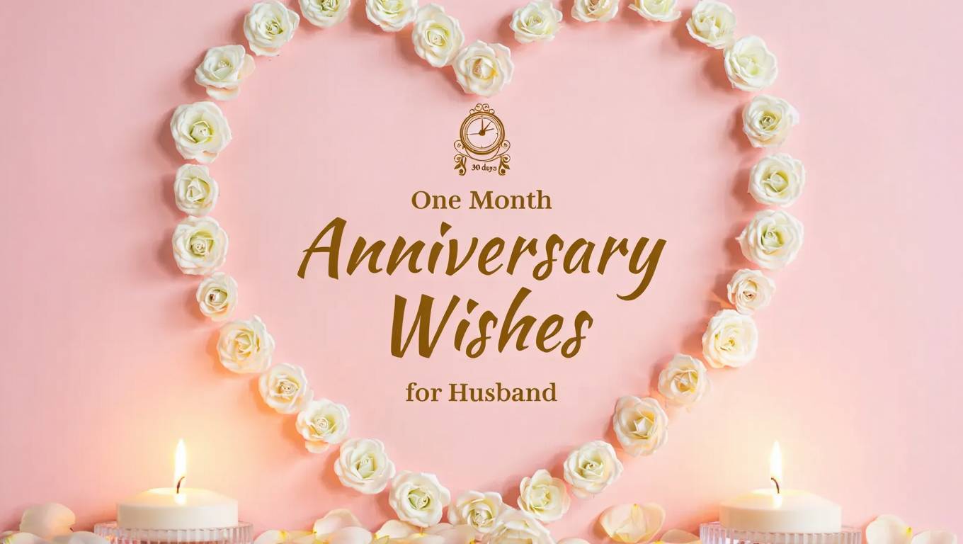 One Month Anniversary Wishes for Husband