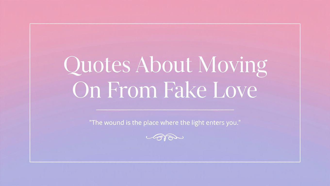 250+ Fake Love Quotes: When Hearts Lie and Love Isn't Real 4 Quotes About Moving On From Fake Love