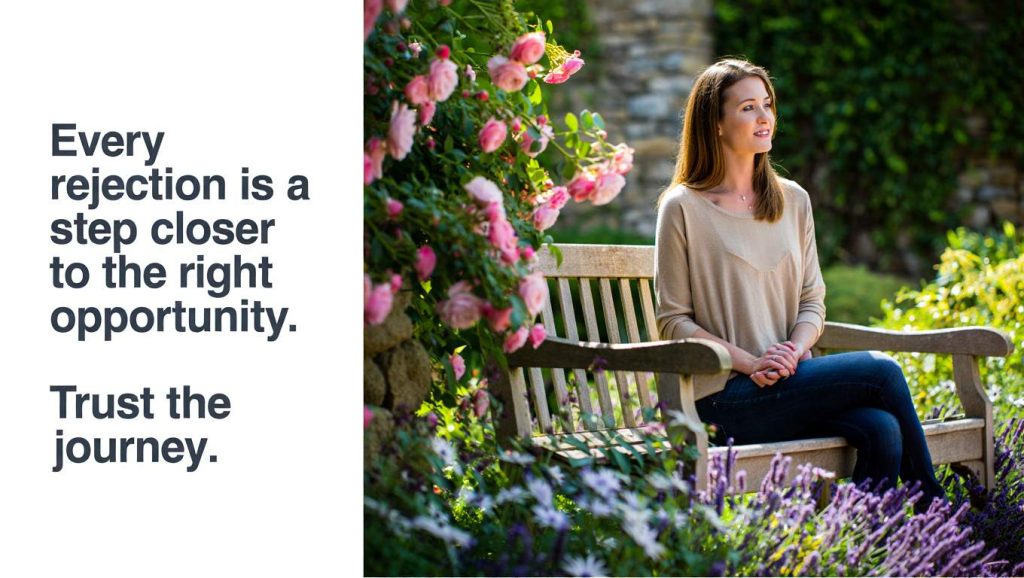 Woman with Journey Quote