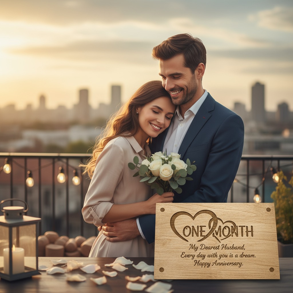 one month anniversary wishes for husband Heartfelt Wishes