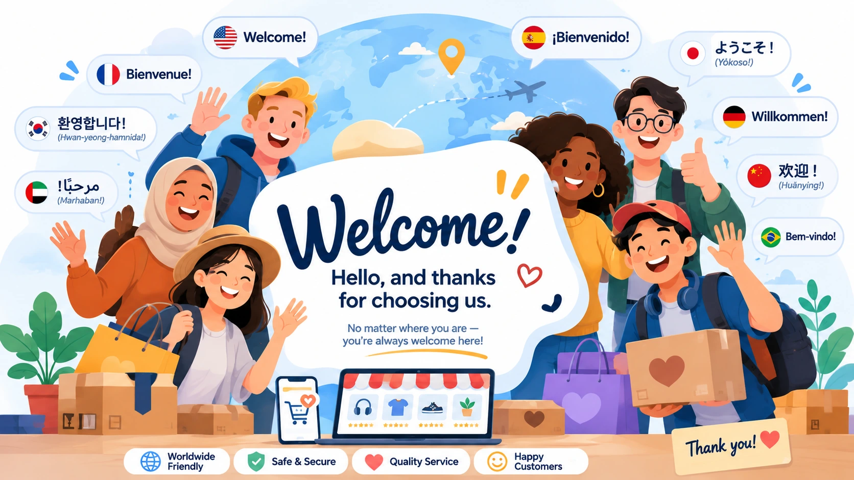 350+ Welcome Messages for Customers, Clients & Guests (2026 Guide With Templates You Can Steal) 10 International & Inclusive Welcome Messages