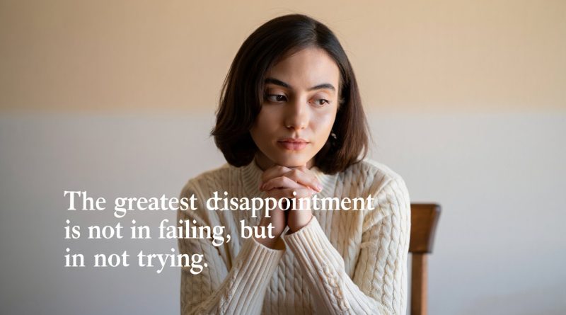 Motivational Self Disappointment Quotes