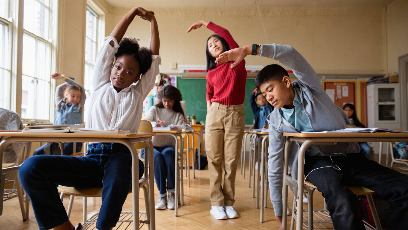 Quiet Physical Moves to Wake Up Your Body 1