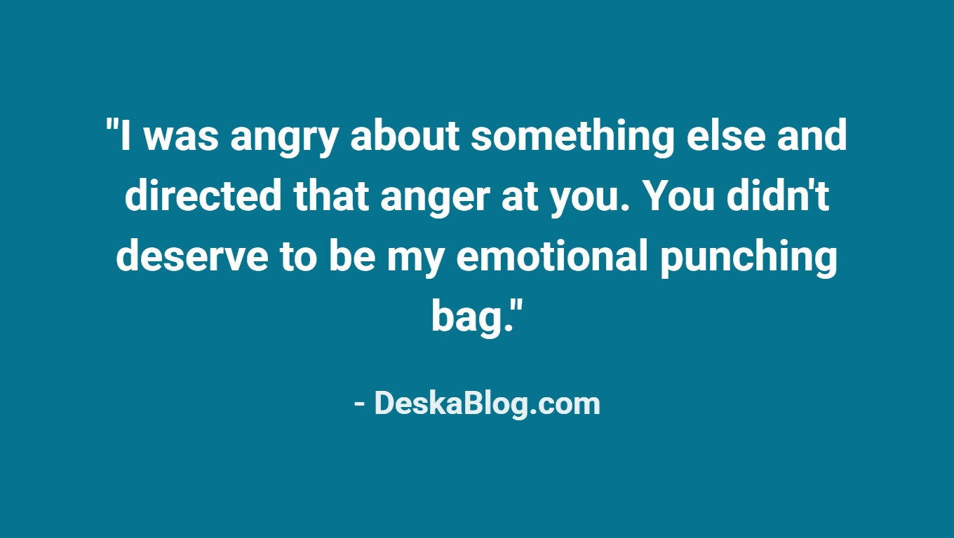 Anger Apology Messages