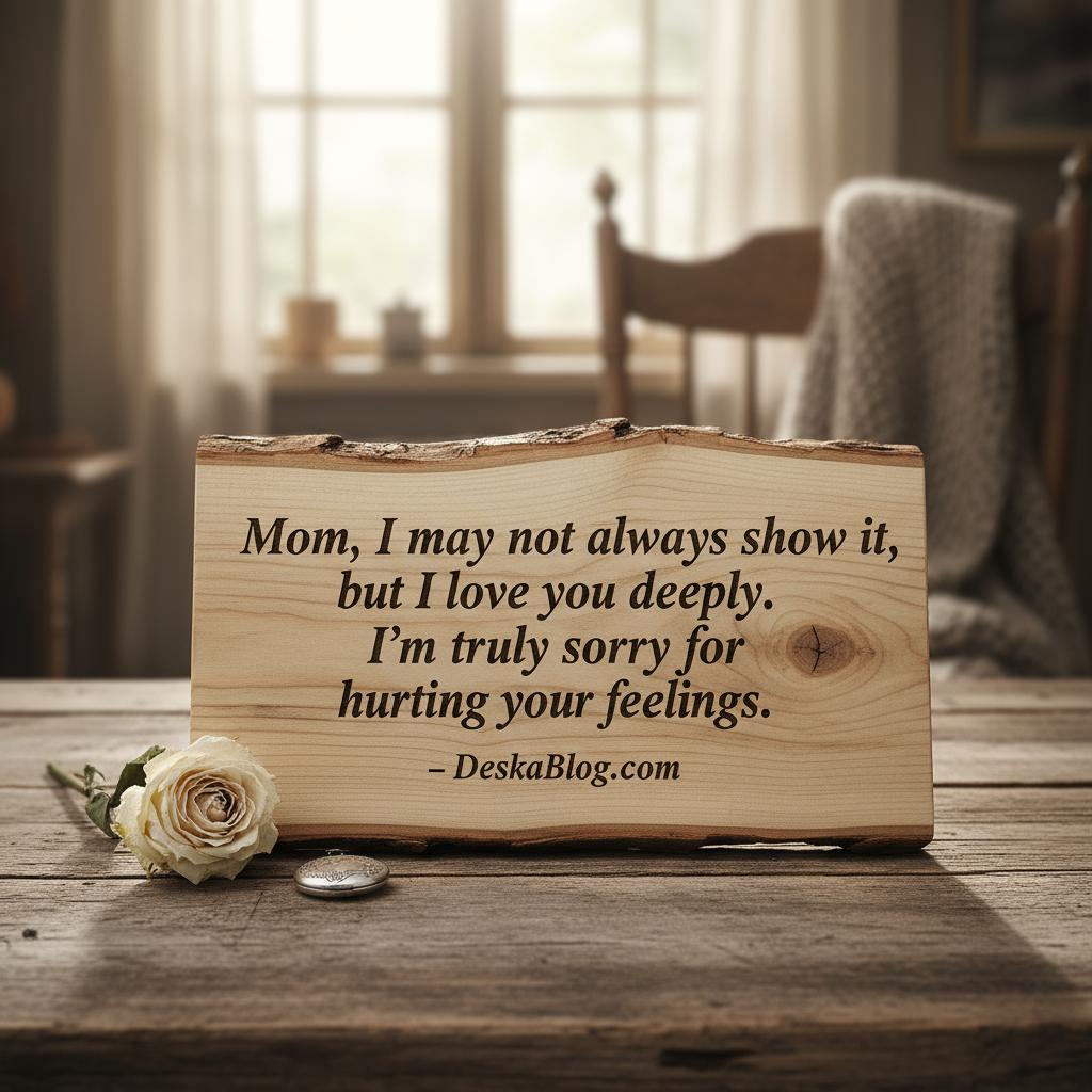Apology Messages for Mom