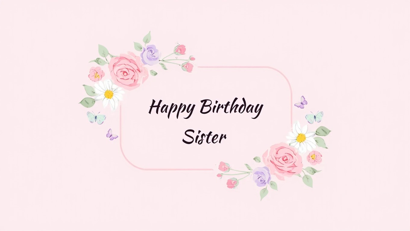Best Short Birthday Wishes for Sister