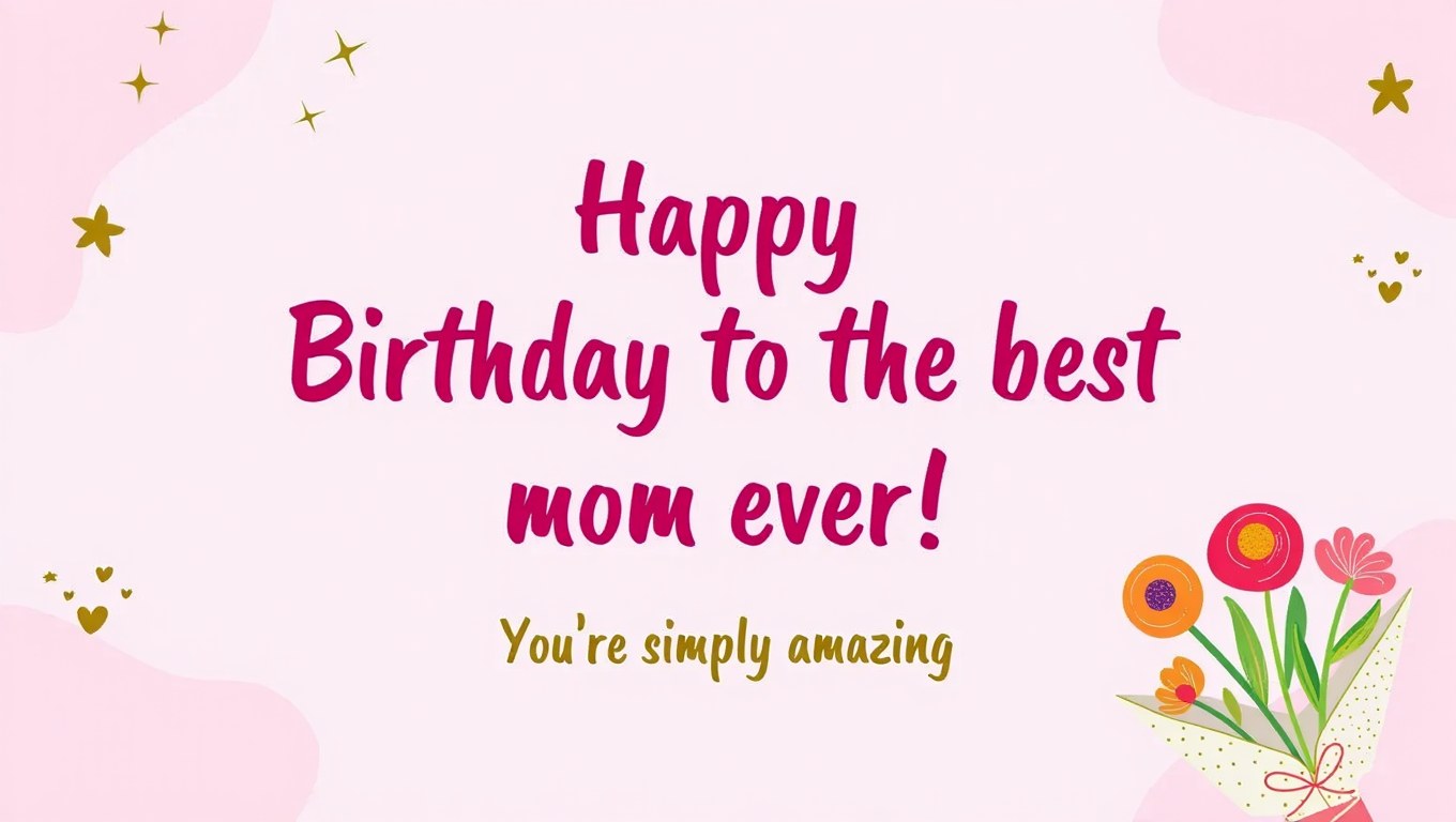 Birthday Wishes for Mom from Both Son and Daughter