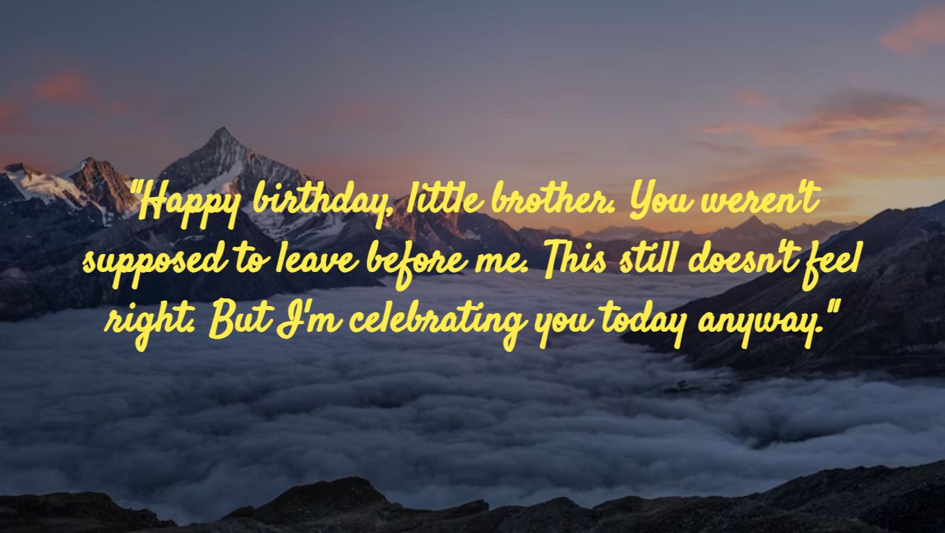 For Your Younger Brother