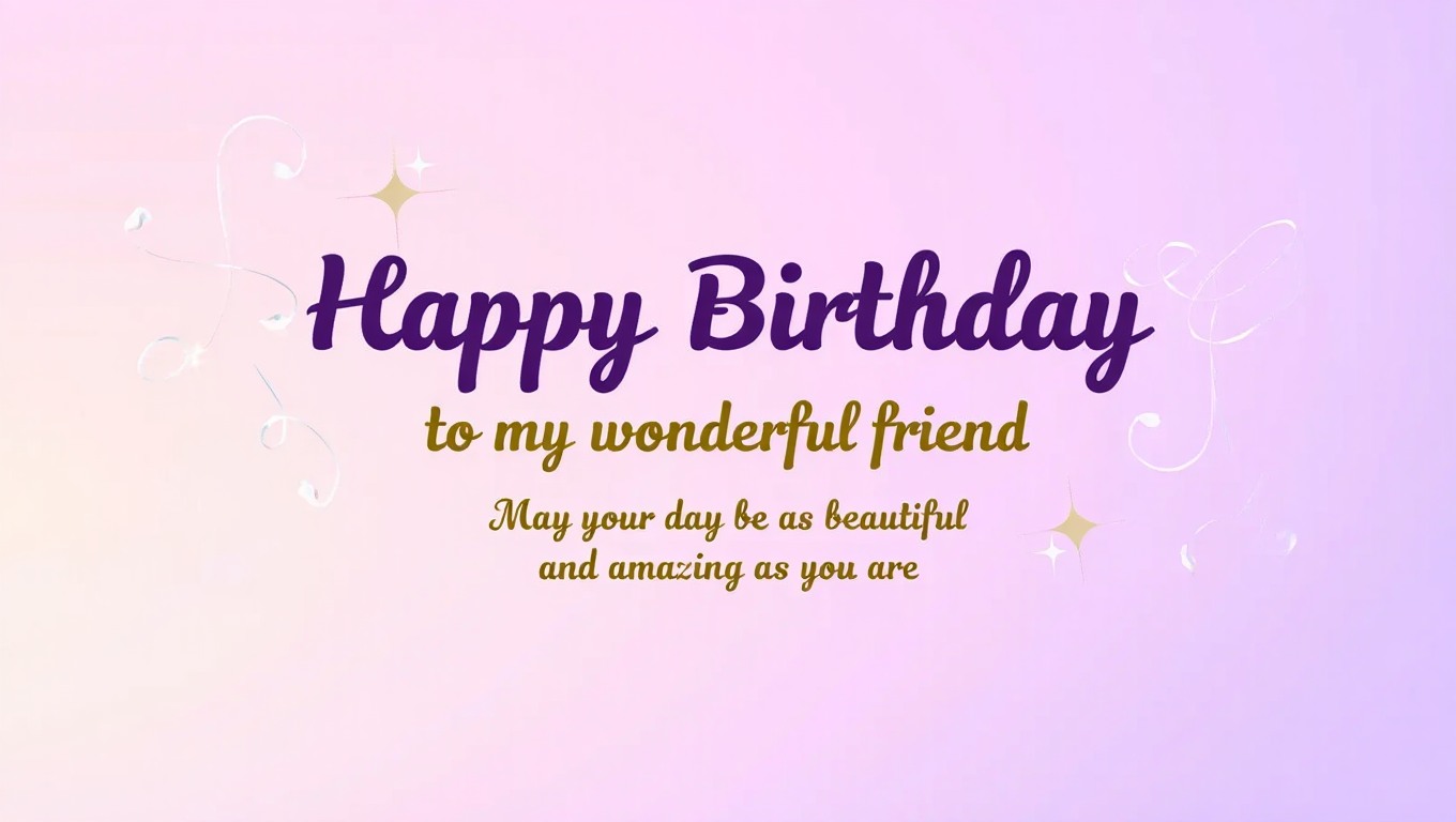 Happy Birthday Wishes for Friend Girl (Female Friend)