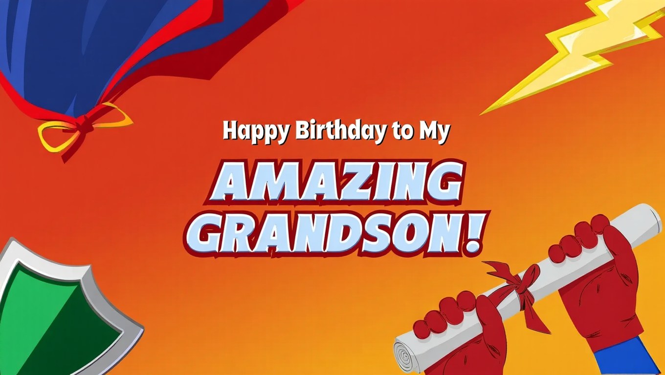 Happy Birthday Wishes for Grandson