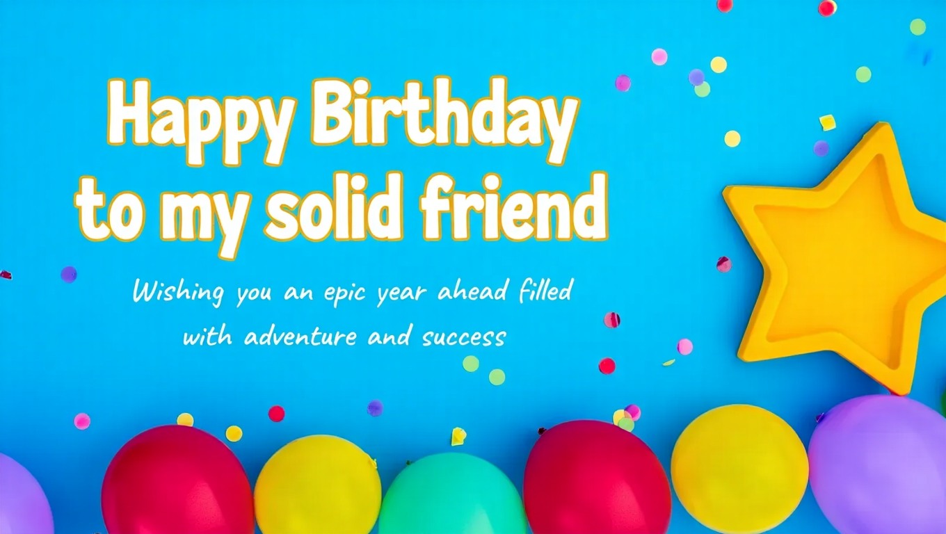 Happy Birthday Wishes for a Friend Boy (Male Friend)