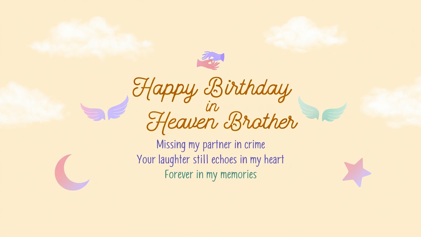Happy Birthday in Heaven Brother