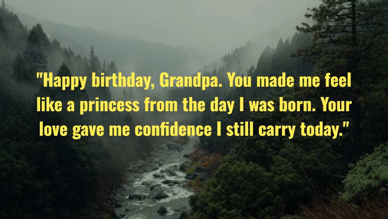 Happy Birthday in Heaven Grandpa from Granddaughter