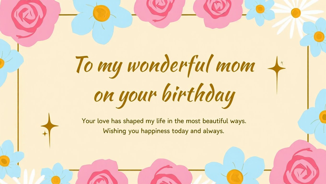 Heartfelt and Emotional Birthday Wishes for Mom