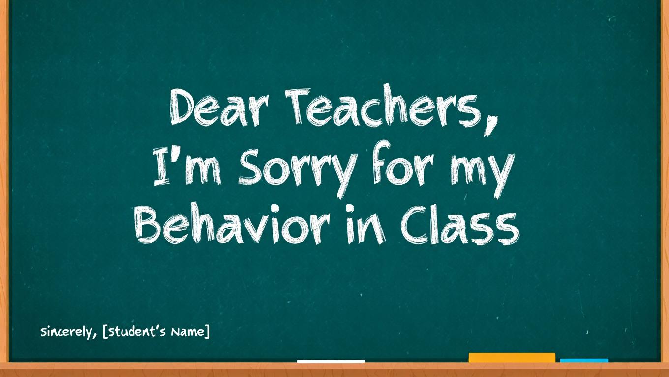 How Should You Apologize to Your Teacher