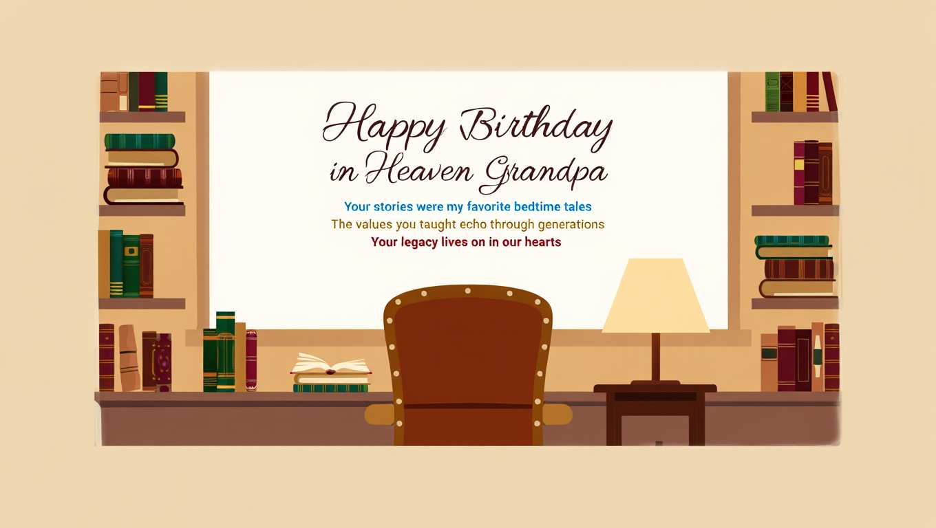 Inspirational Birthday Quotes for Grandpa in Heaven