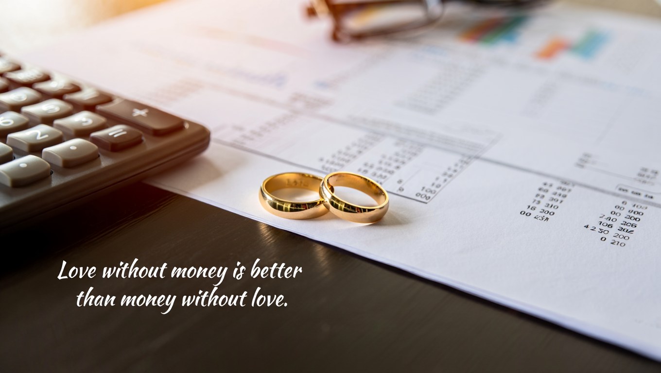 Love vs Money Quote