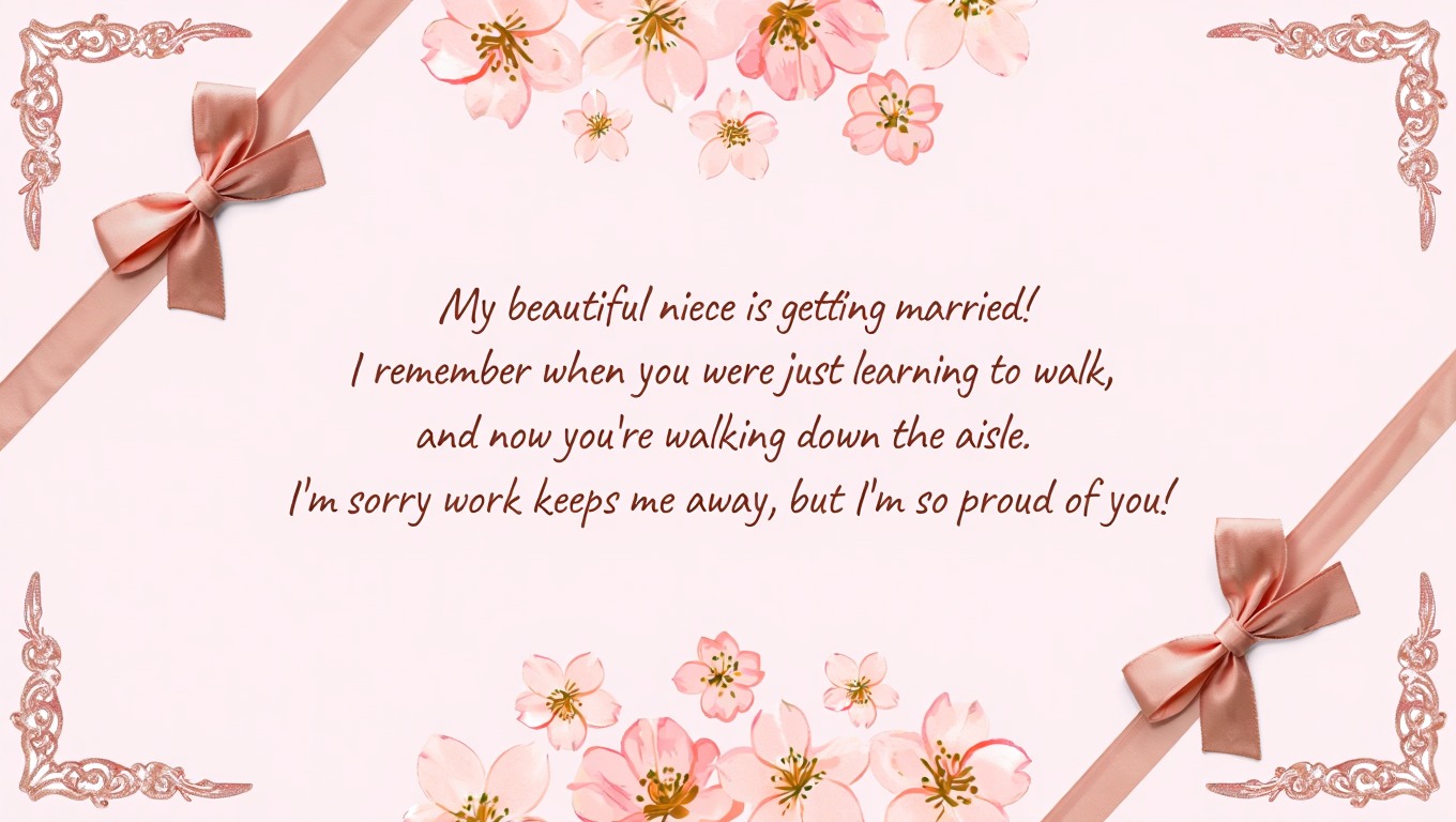  Messages When You Can't Attend a Wedding