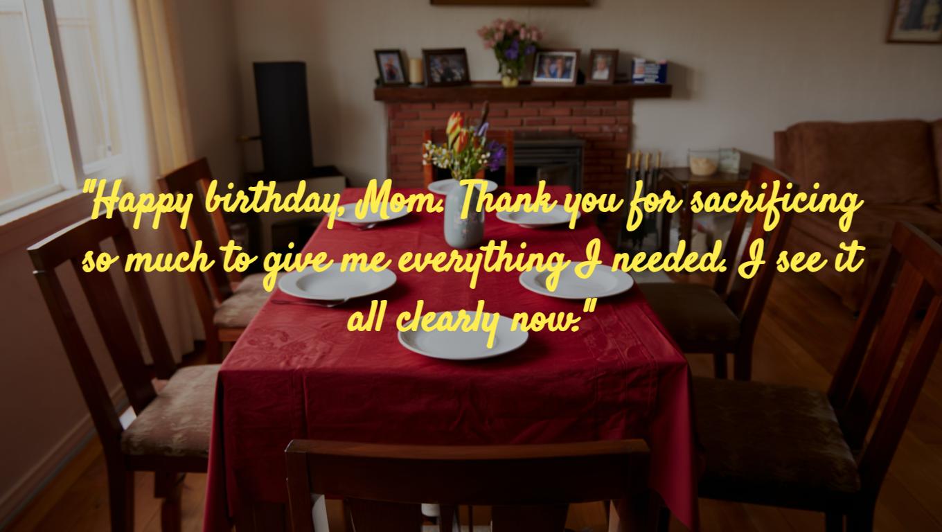Messages of gratitude for birthday wishes for mom