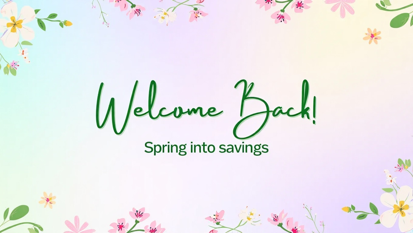 Seasonal Retail Welcome Back Messages