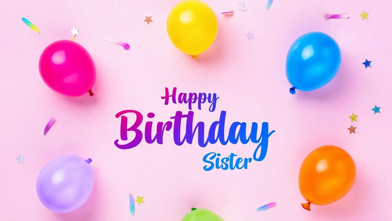 Short Birthday Wishes for Sister