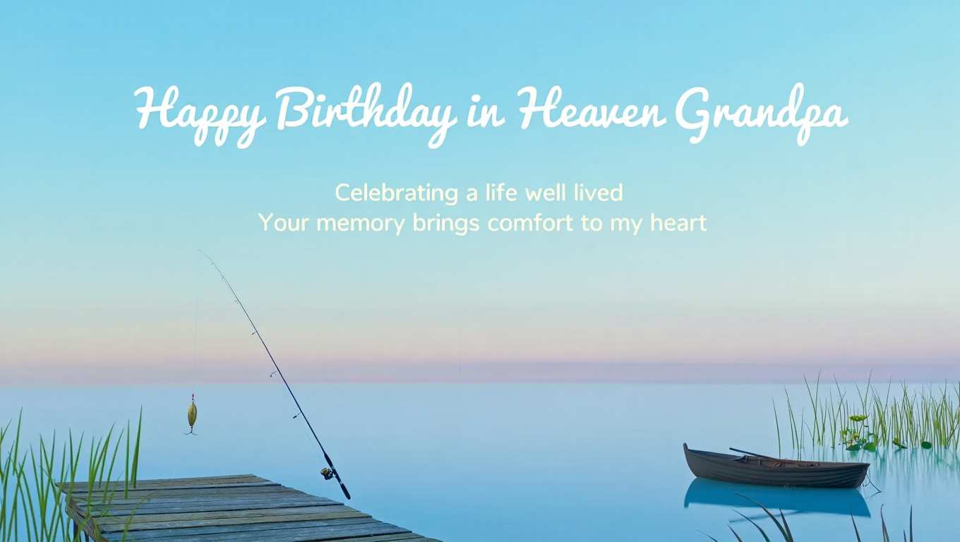 Short Happy Birthday in Heaven Grandpa Messages