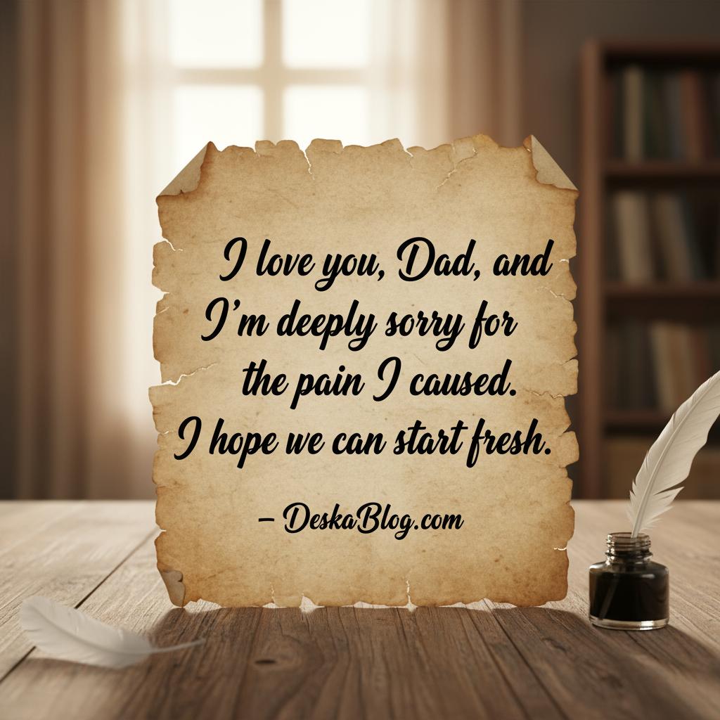 Sorry Messages for Dad