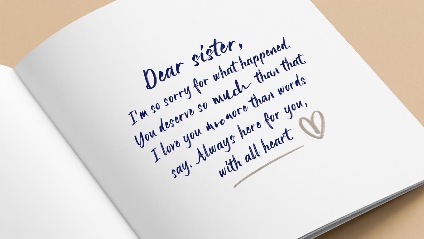 Sorry Messages for Sister