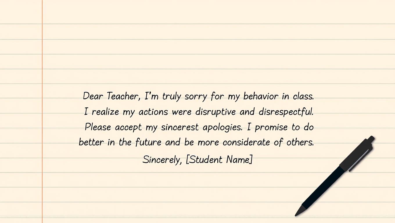 Sorry Messages for Teacher