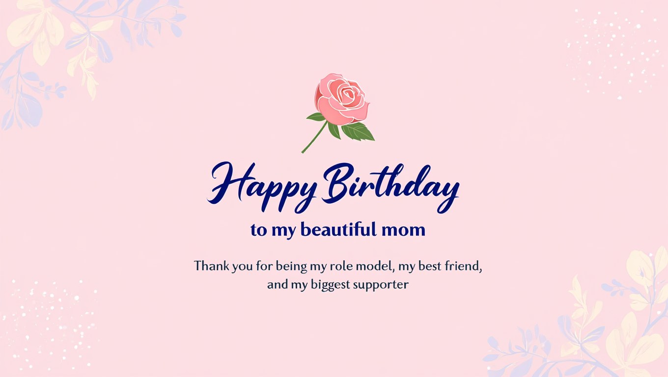 Special Birthday Wishes for Mom from Daughter