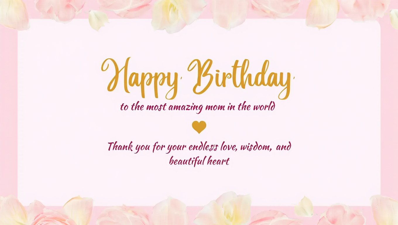 Special Happy Birthday Wishes For Mom