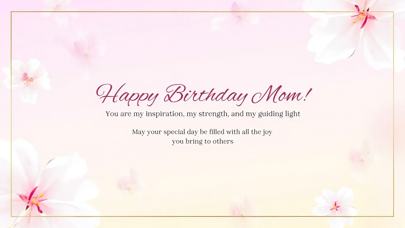 Special Happy Birthday Wishes for Mom