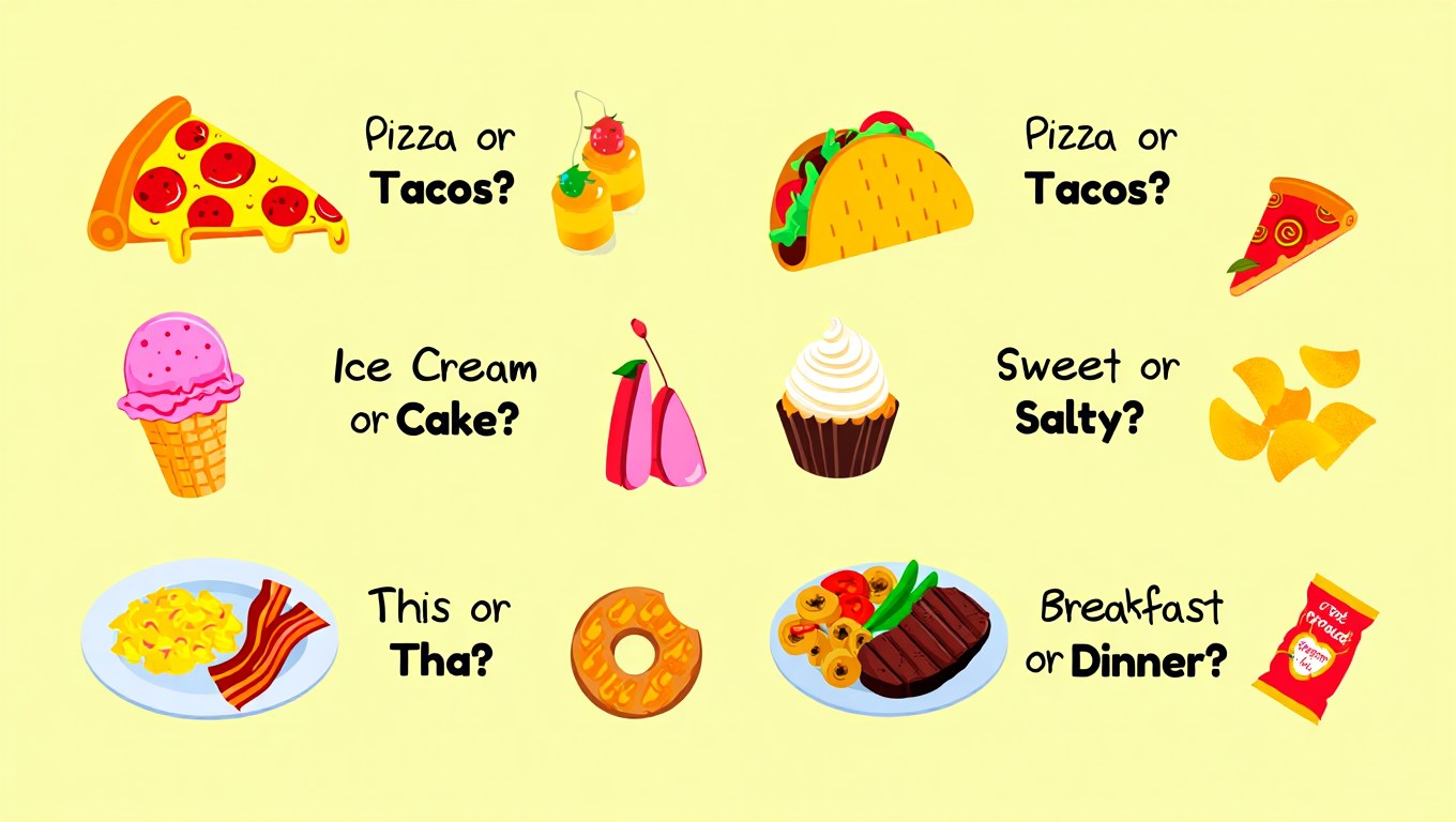 This or That Food and Drink Questions for Your Brother