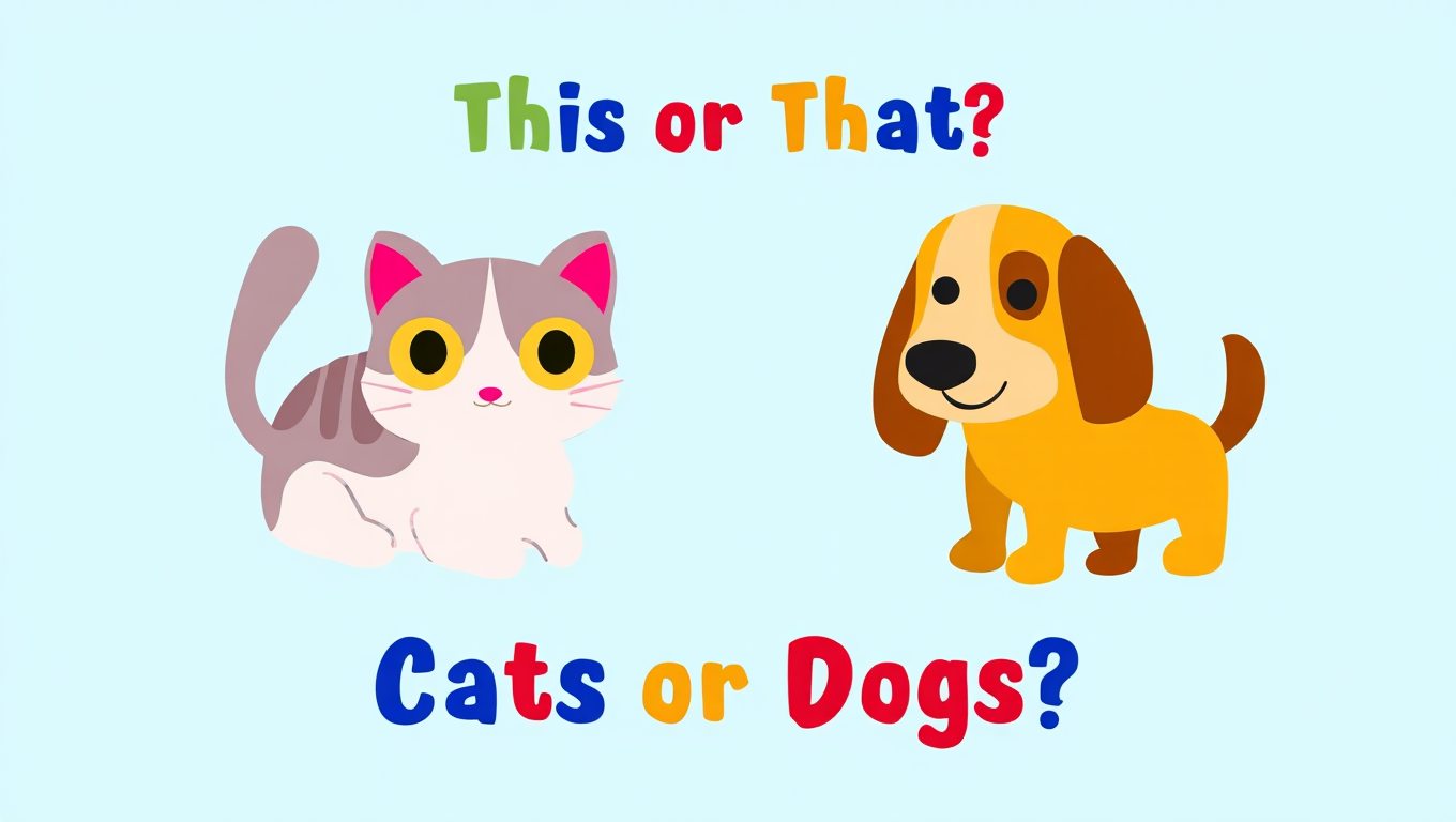  This or That Questions for Kindergarten: Fun, Printable Choices for 5-Year-Olds