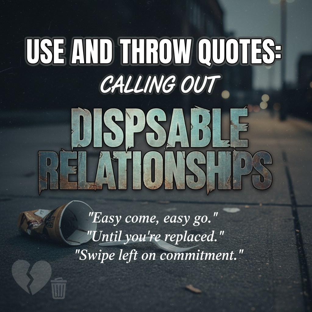 Use and Throw Quotes