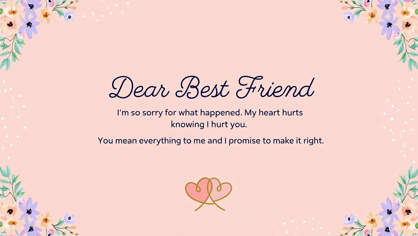 apology letter for best friend