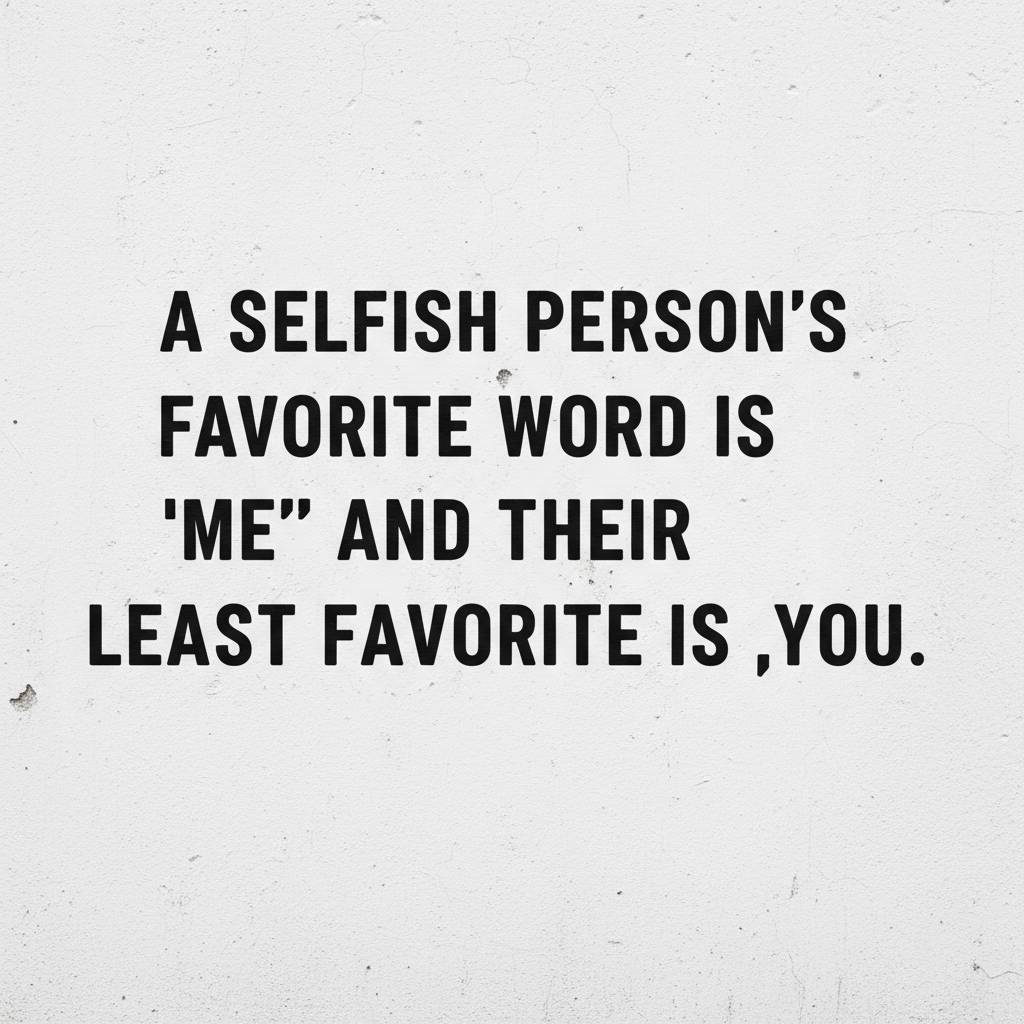 quotes about selfish people hurting