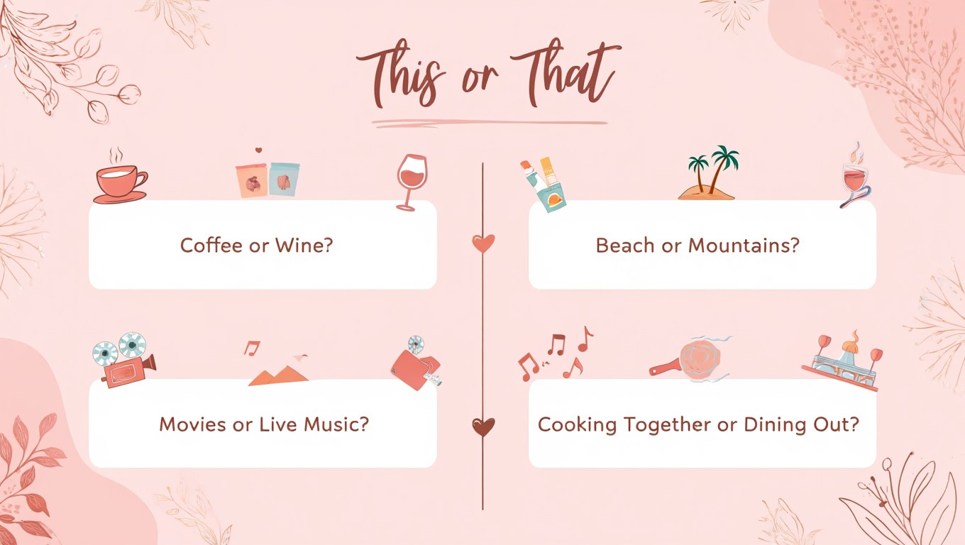 250+ This or That Questions for a First Date: Your Guide to Fun Conversations