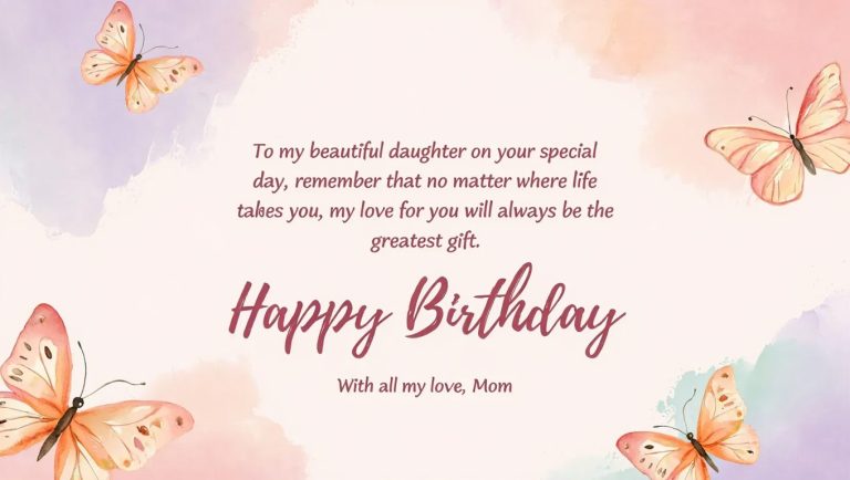 155+ Heart Touching Birthday Wishes For Daughter From Mother: Emotional ...