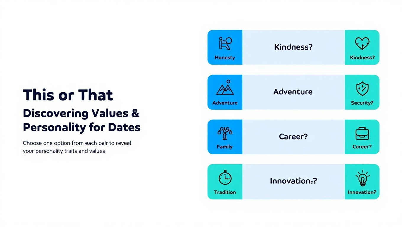 Values and Personality This or That Questions for a First Date -deskablog