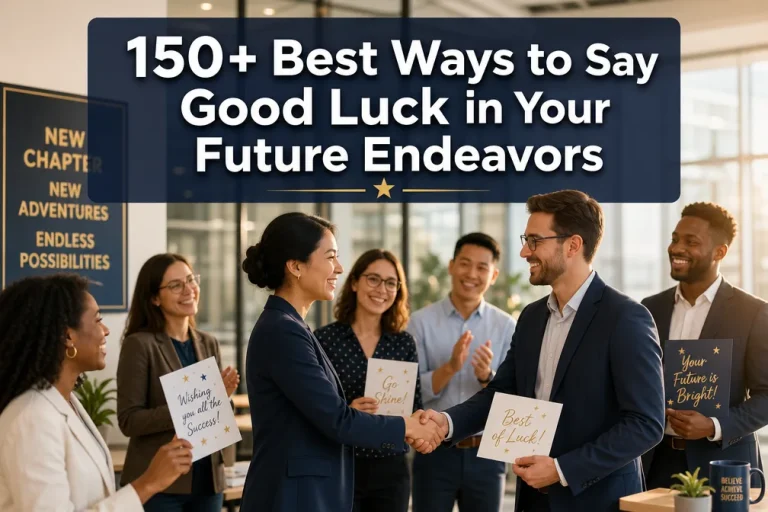 150+ Best Ways to Say “Good Luck in Your Future Endeavors”